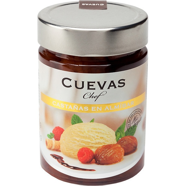 Castañas en almíbar